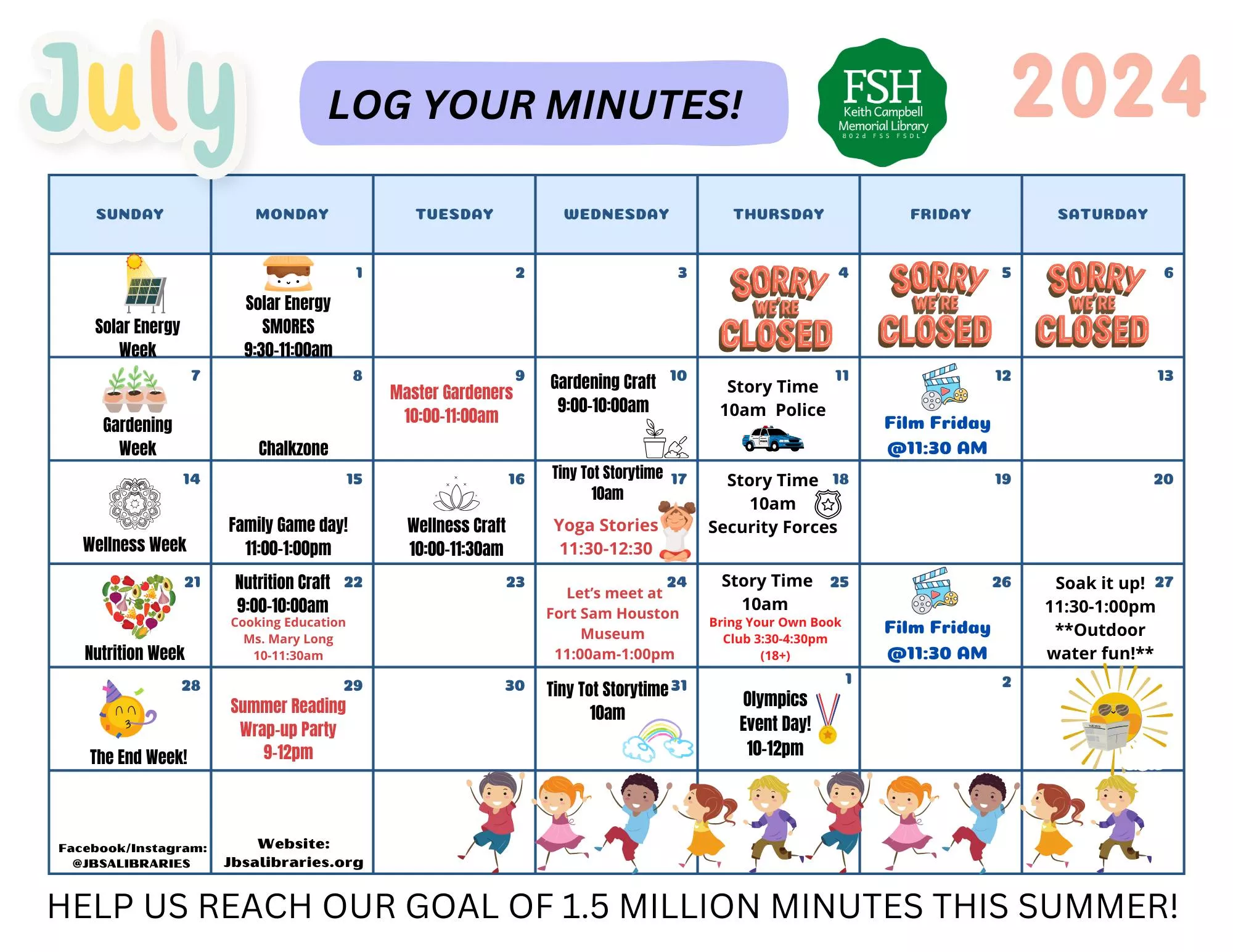 Keith Campbell Memorial Library Events Calendar Joint Base San