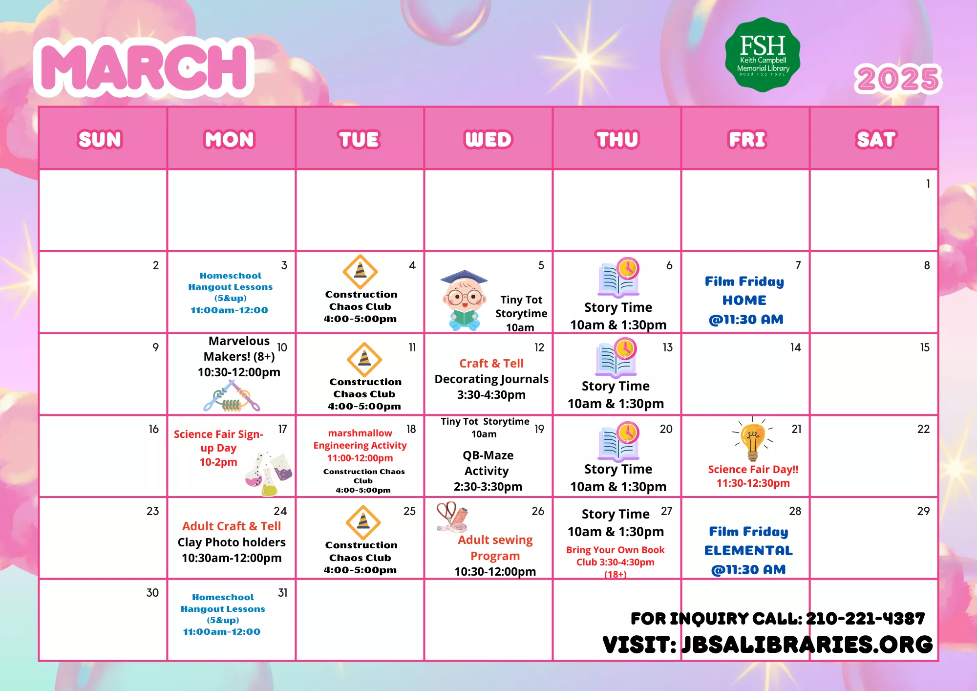 March Calendar
