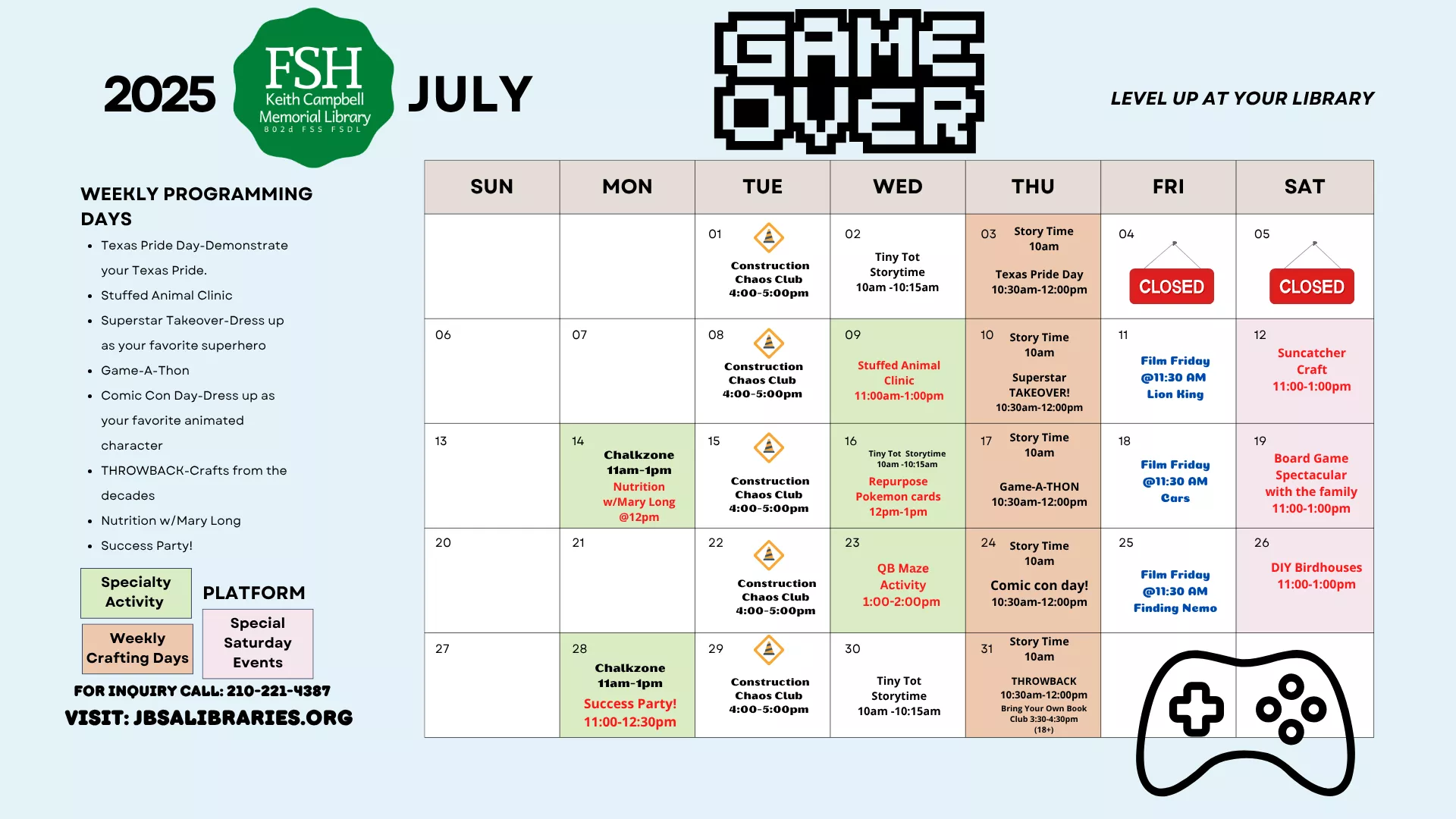 July Calendar