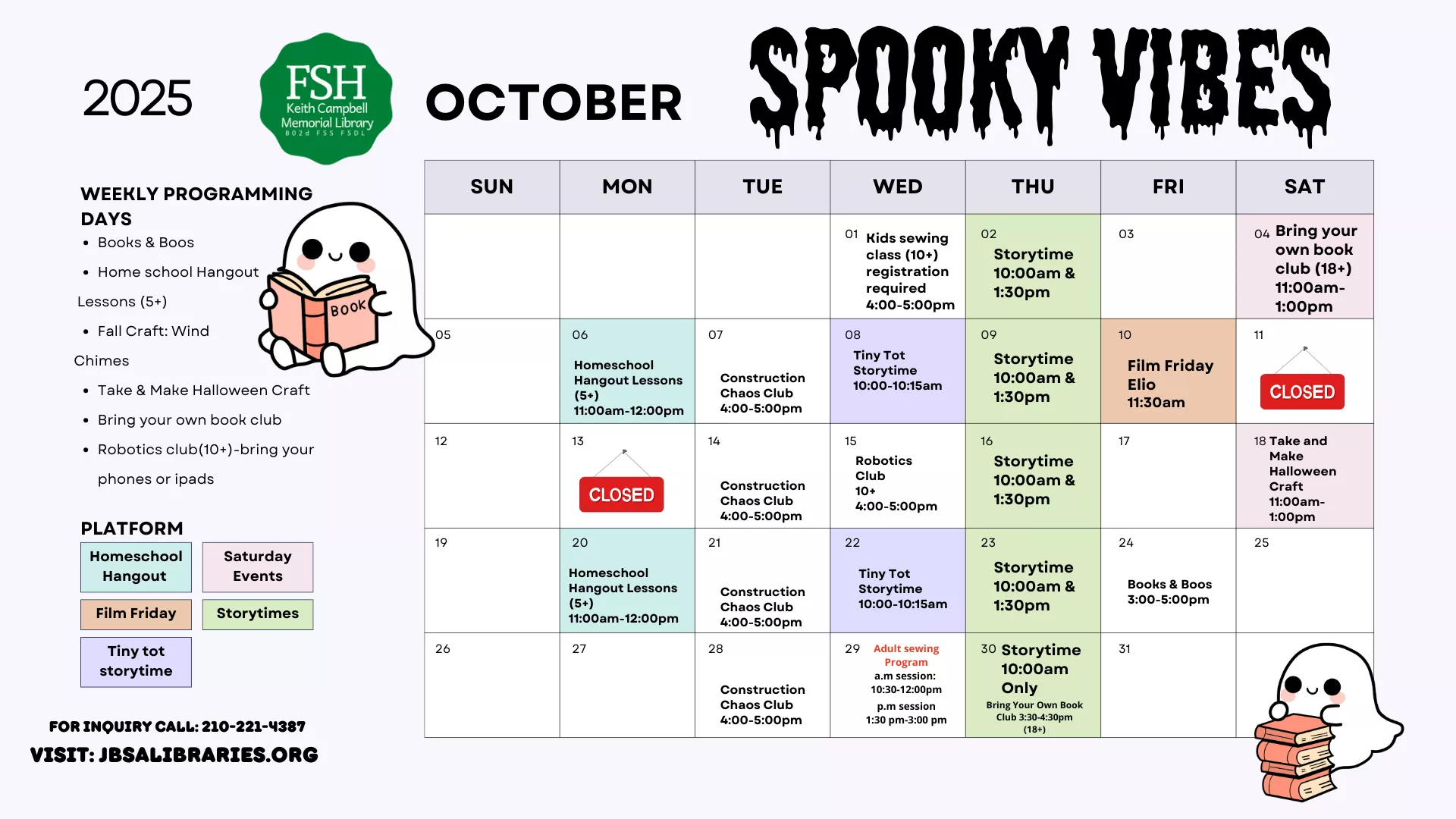 October Calendar