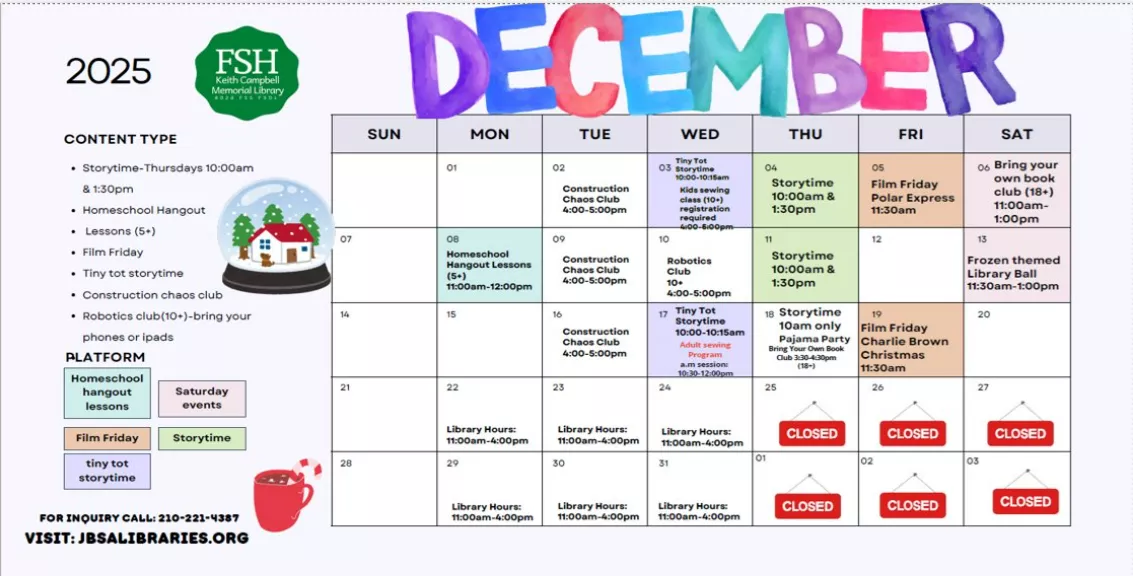 December 2025 Calendar