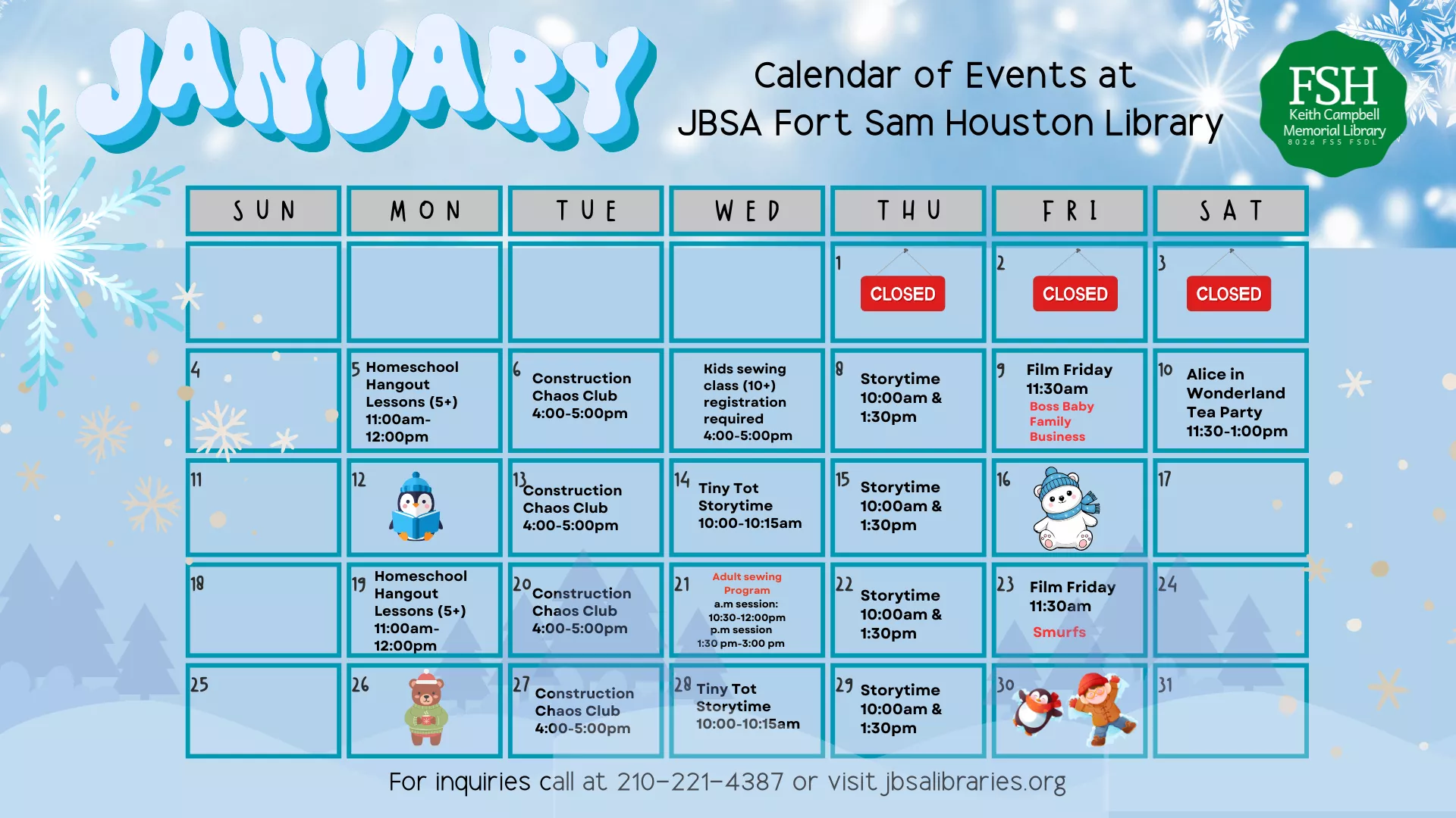 January 2026 Calendar