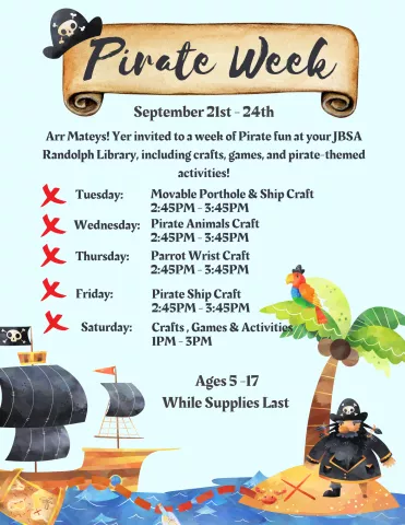 RND Library: Pirate Week at the JBSA Randolph Library